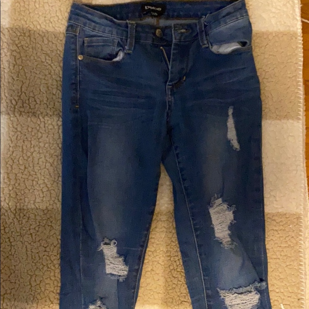 Bebe Midrise Skinny Jeans